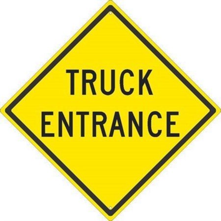 NMC Truck Entrance Traffic Sign, TM122K TM122K